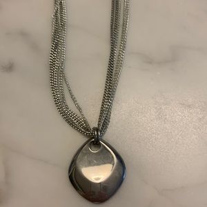 Silver necklace, 18-24 inch adjustable